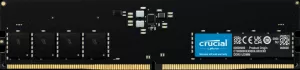 Photo de Barrette mémoire 32Go DIMM DDR5 Crucial PC5-38400 (4800 MHz) (Noir)