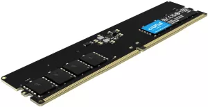Photo de Barrette mémoire 32Go DIMM DDR5 Crucial PC5-38400 (4800 MHz) (Noir)
