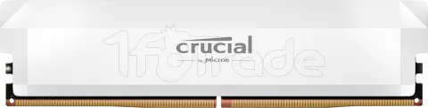 Photo de Barrette mémoire 32Go DIMM DDR5 Crucial Pro OC Gaming 6000MHz (Blanc)
