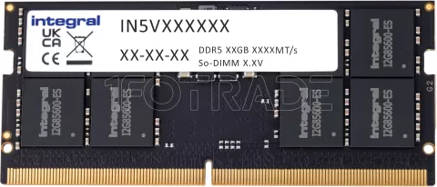 Photo de Barrette mémoire 32Go SODIMM DDR5 Integral 4800MHz (Noir)