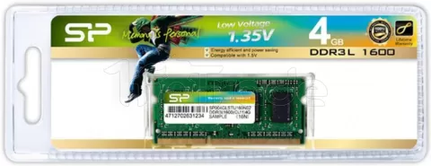 Photo de Barrette mémoire 4Go SODIMM DDR3L Silicon Power PC12800 (1600MHz) (Vert)