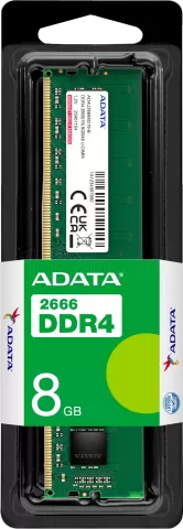 Photo de Barrette mémoire 8Go DIMM DDR4 Adata Premier  2666Mhz (Vert)