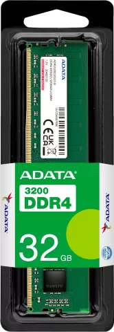 Photo de Barrette mémoire 8Go DIMM DDR4 Adata Premier 3200Mhz (Vert)