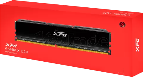 Photo de Barrette mémoire 8Go DIMM DDR4 Adata XPG GammiX D20  3600Mhz (Noir)