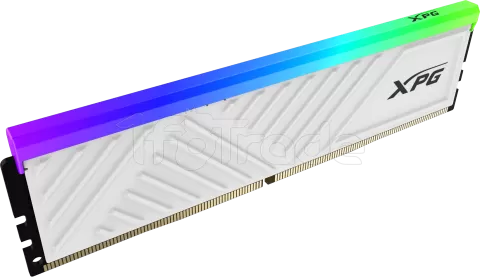 Photo de Barrette mémoire 8Go DIMM DDR4 Adata XPG SpectriX D35G RGB  3600Mhz (Blanc)