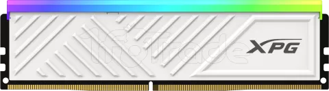 Photo de Barrette mémoire 8Go DIMM DDR4 Adata XPG SpectriX D35G RGB  3600Mhz (Blanc)