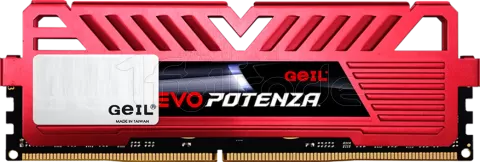 Photo de Barrette mémoire 8Go DIMM DDR4 GeIL Evo Potenza 3200Mhz (Rouge)