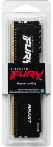 Photo de Barrette mémoire 8Go DIMM DDR4 Kingston Fury Beast  3600Mhz (Noir)
