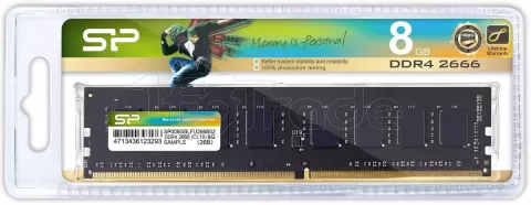 Photo de Barrette mémoire 8Go DIMM DDR4 Silicon Power 2666Mhz (Noir)