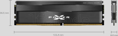 Photo de Barrette mémoire 8Go DIMM DDR4 Silicon Power XPower Zenith 3200Mhz (Noir)