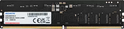 Photo de Barrette mémoire 8Go DIMM DDR5 Adata DDR5 5600MHz (Noir)