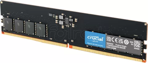 Photo de Barrette mémoire 8Go DIMM DDR5 Crucial Classic 5600MHz (Noir) Version OEM (Tray)