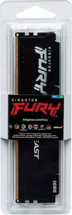 Photo de Barrette mémoire 8Go DIMM DDR5 Kingston Fury Beast 5600MHz (Noir)
