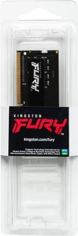 Photo de Barrette mémoire 8Go SODIMM DDR4 Kingston Fury Impact  3200Mhz (Noir)