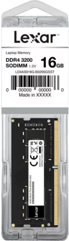 Photo de Barrette mémoire SODIMM DDR4 16Go Lexar  3200Mhz (Noir)