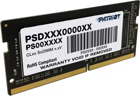 Photo de Barrette mémoire SODIMM DDR4 8Go Patriot Signature Line  3200Mhz (Noir)