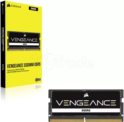 Photo de Barrette mémoire SODIMM DDR5 8Go Corsair Vengeance  4800MHz (Noir)