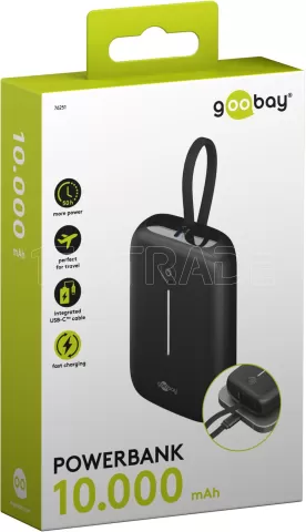 Photo de Batterie externe Goobay 2xUSB-C + 1x USB-A - 10000mAh (Noir)