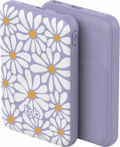 Photo de Batterie externe magnétique sans fil T'nB Flower - 5000mAh (Noir)