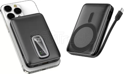 Photo de Batterie externe sans fil magnétique Vention - 10000mAh (Noir)