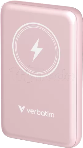 Photo de Batterie externe sans fil magnétique Verbatim Charge'N'Go - 10000 mAh (Rose)