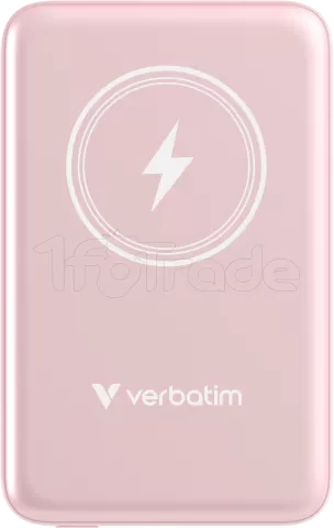 Photo de Batterie externe sans fil magnétique Verbatim Charge'N'Go - 10000 mAh (Rose)