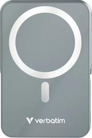Photo de Batterie externe sans fil magnétique Verbatim Charge'n'Go 10000mAh (Gris)