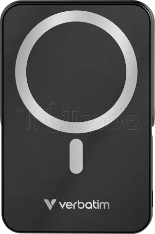 Photo de Batterie externe sans fil magnétique Verbatim Charge'n'Go avec support - 10000mAh (Noir)