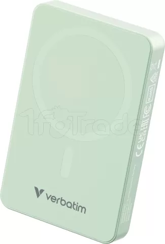 Photo de Batterie externe sans fil magnétique Verbatim Charge'N'Go Essentials - 10000mAh (Vert)