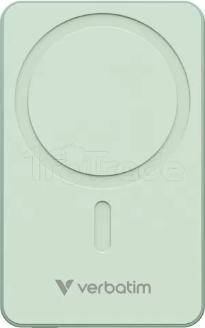 Photo de Batterie externe sans fil magnétique Verbatim Charge'N'Go Essentials - 10000mAh (Vert)