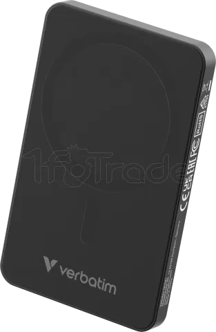 Photo de Batterie externe sans fil magnétique Verbatim Charge'n'Go Essentials - 5000mAh (Noir)