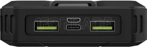 Photo de Batterie externe solaire Goobay 2x USB-A + 1x USB-C - 20000 mAh (Noir)