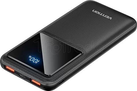 Photo de Batterie externe USB avec écran Vention - 10000mAh 22.5W (Noir)