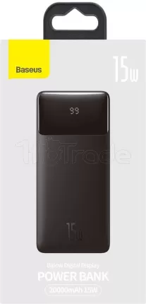 Photo de Batterie externe USB Baseus Bipow - 20000mAh 15W (Noir)