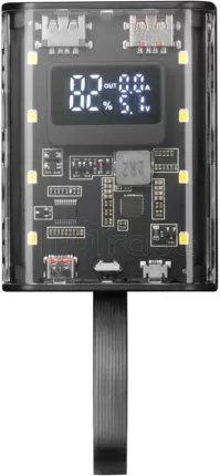 Photo de Batterie externe USB Mars Gaming MPK - 10000mAh (Transparent/Noir)