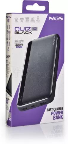 Photo de Batterie externe USB NGS Quiz 10 - 10000mAh (Noir)