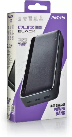 Photo de Batterie externe USB NGS Quiz 20 - 20000mAh (Noir)