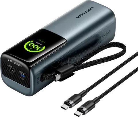 Photo de Batterie externe Vention FKGH0 + 1x USB-C 27000mAh (Gris)