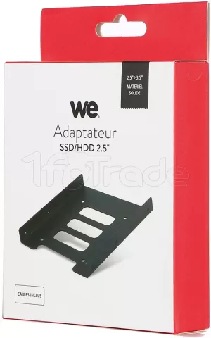 Photo de Berceau We 2"1/2 dans une baie de 3"1/2 pour SSD avec câbles (Noir)