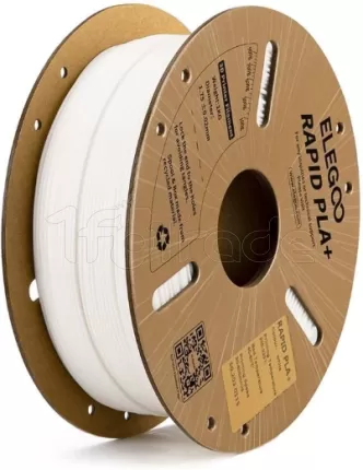 Photo de Bobine de Filament Elegoo Rapid PLA+ 3D Blanc Ø1,75mm - 1kg