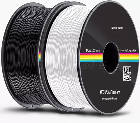 Photo de Bobine de Filament PLA Polaroid Premium 1,75mm - 1Kg (Blanc)