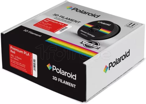 Photo de Bobine de Filament PLA Polaroid Premium 1,75mm - 1Kg (Rouge)