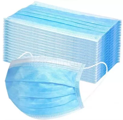 Photo de Boite de 50 masques jetables (Bleu)
