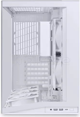 Photo de Boitier Cube ATX Lian-Li O11 Dynamic Mini Flow V2 avec panneau vitré (Blanc)