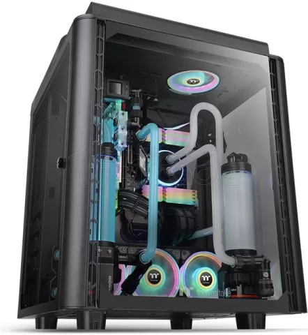 Photo de Boitier Cube E-ATX Thermaltake Level 20 HT avec panneaux vitrés (Noir)