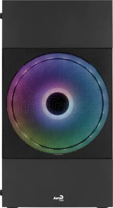 Photo de Boitier Cube Micro ATX AeroCool Atomic Lite RGB avec panneau vitré (Noir)