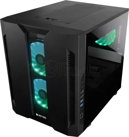 Photo de Boitier Cube Micro ATX Chieftec Chieftronic M2 RGB avec panneaux vitrés (Noir)