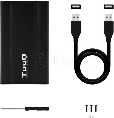 Photo de Boitier externe USB 2.0 TooQ TQE-2510 - S-ATA 2,5" (Noir)