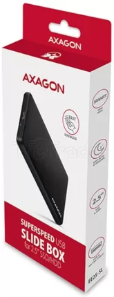 Photo de Boitier externe USB 3.0 Axagon EE25-SL - S-ATA 2,5" (Noir)
