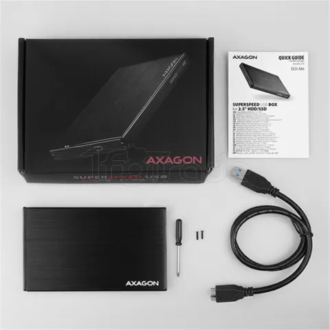Photo de Boitier externe USB 3.0 Axagon EE25-XA6 - S-ATA 2,5" (Noir)
